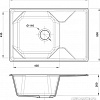 Кухонная мойка GranFest GF-U-740L (белый)