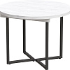 Кухонный стол Millwood Лофт Лондон D110-150x110x76 (дуб белый Craft-металл черный)