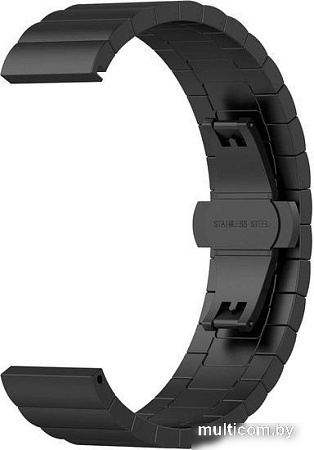 Браслет Rumi Snake металлический блочный 20 мм (черный)