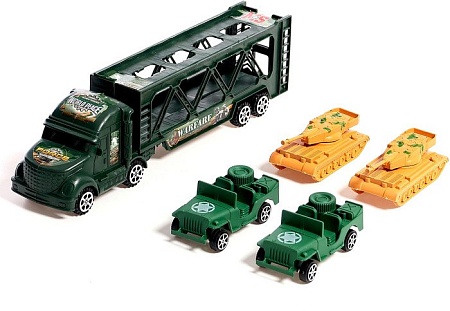 Автовоз Sima-Land Военный автовоз JL009-8