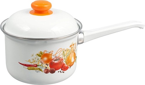 Кастрюля с длинной ручкой Лысьвенские эмали Итальянская кухня С-1608АП/4