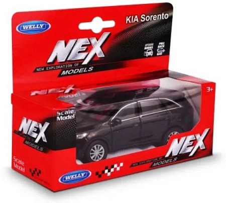 Легковой автомобиль Welly Kia Sorento 43710W (черный)