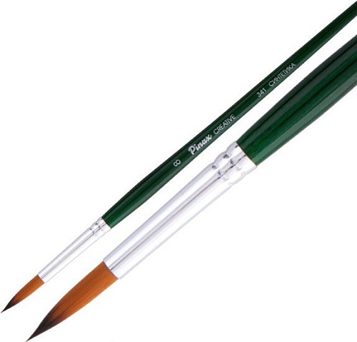 Кисть для рисования Pinax Creative №1 341001 (синтетика, круглая)