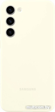 Чехол для телефона Samsung Silicone Case S23+ (бежевый хлопок)
