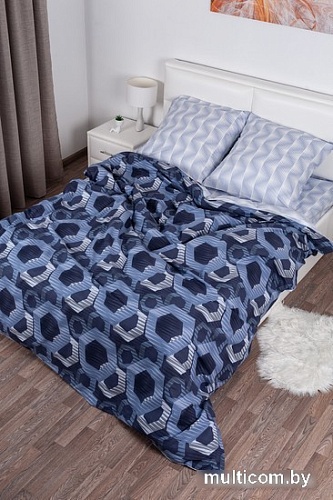 Постельное белье Миланика Призма Семейный (поплин)