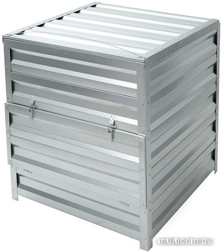 Садовый измельчитель Формула качества Оцинкованный с крышкой 1000x1000x1000 (винно-красный)