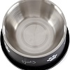 Миска ZooZooZoo Лапки и косточки SWT-6017-800/black (черный)