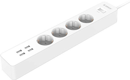 Сетевой фильтр Orico OSC-4A4U-EU-WH