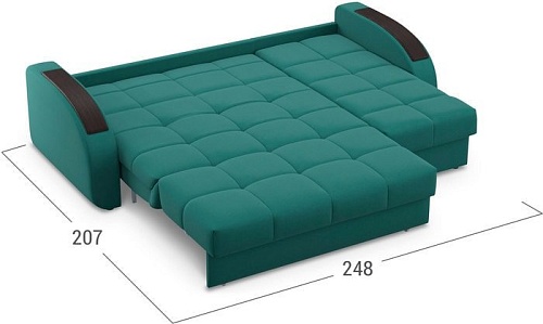 Угловой диван Moon Trade Рио 109 002936 (зеленый)