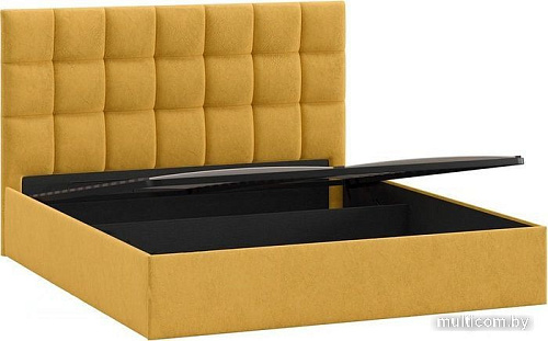 Кровать Трия Эмбер универсальный тип 1 с ПМ и заглушиной 160x200 (Wellmart Yellow)