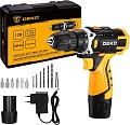 Дрель-шуруповерт Deko DKCD12V Set1 083-1022 (с 2-мя АКБ, кейс)