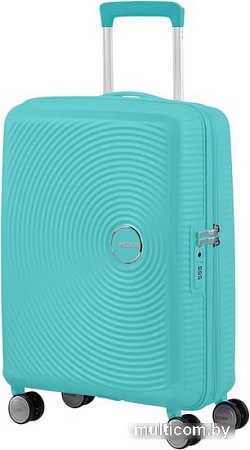 Чемодан-спиннер American Tourister Soundbox Poolside Blue 55 см