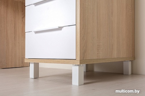 Стол Mobi Комфорт 12.95 (дуб сонома/белый PE шагрень)