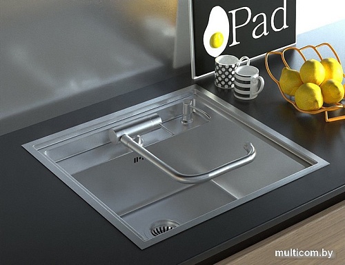 Кухонная мойка ARFEKA ECO AR 520*490, дозатор Satin