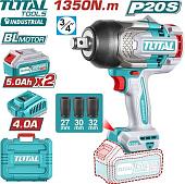 Гайковерт Total TIWLI20135 (с 2-мя АКБ, кейс)