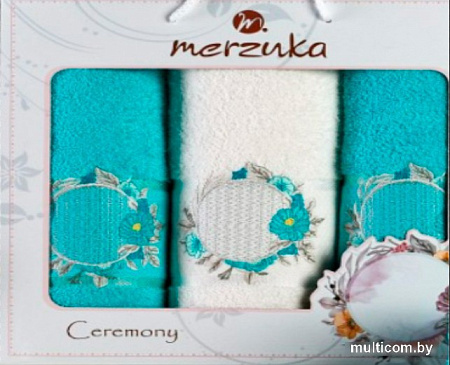 Набор полотенец Merzuka Ceremony 11777 (3 шт, бирюзовый)