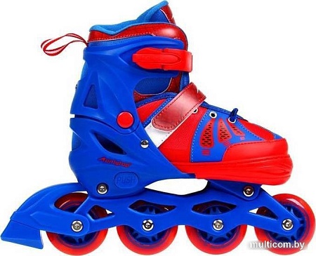Роликовые коньки Onlitop 9314688 (р. 34-37, синий/красный)