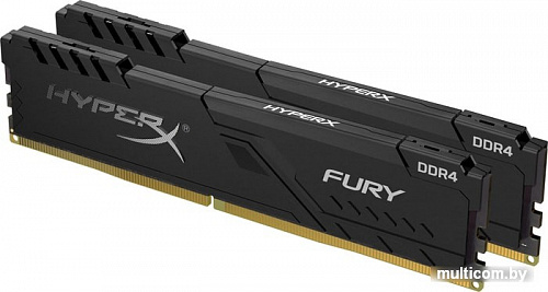 Оперативная память HyperX Fury 2x4GB DDR4 PC4-25600 HX432C16FB3K2/8