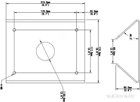 Крепление для камер видеонаблюдения Uniview TR-UP08-B-IN