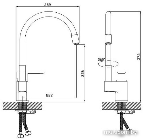 Смеситель Diadonna D80-437113