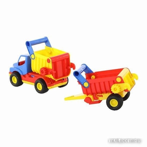 Полесье КонсТрак автомобиль-самосвал с полуприцепом 37718