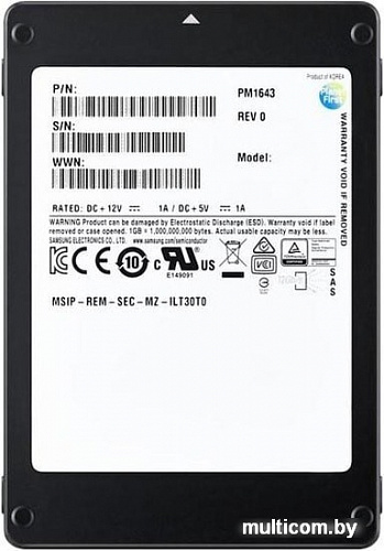 SSD Samsung PM1643a 7.68TB MZILT7T6HALA-00007