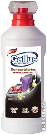 Гель для стирки Gallus Professional 3 в 1 для черных тканей 2 л