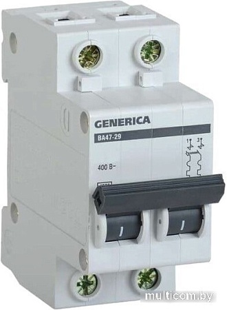Generica ВА 47-29 2Р 6А 4.5кА MVA25-2-006-C
