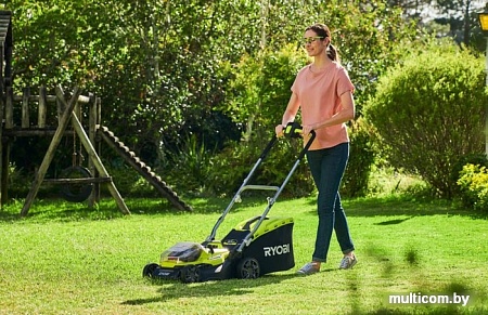 Колёсная газонокосилка Ryobi RY18LMH37A-250 Hybrid (с 2-мя АКБ)