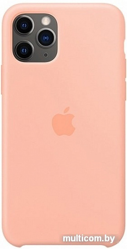 Чехол Apple Silicone Case для iPhone 11 Pro (розовый грейпфрут)