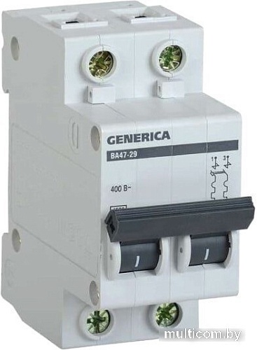 Generica ВА 47-29 2Р 6А 4.5кА MVA25-2-006-C