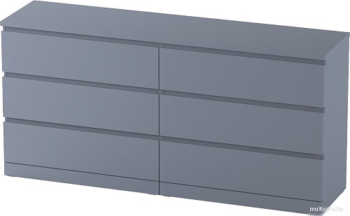 Комод Mio Tesoro Варма 6D (серый)