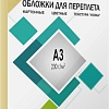 Обложка для термопереплета Гелеос CCA3I A3 230 г/м2 100 шт (кожа, слоновая кость)