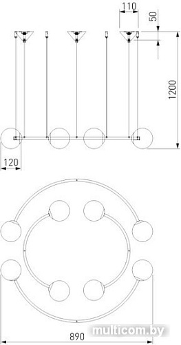 Подвесная люстра Bogate's Brook 360/8