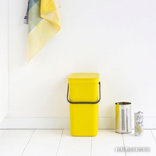 Мусорное ведро Brabantia Sort & Go 12 л (желтый)