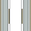 Душевой уголок Grossman Galaxy 100x100x195 300.K33.01.1010.32.00 (золото сатин/прозрачное стекло)