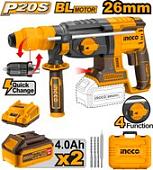 Перфоратор Ingco CRHLI202289 (с 2-мя АКБ, кейс)