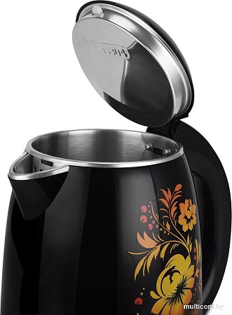 Электрический чайник BQ KT1702P (черный/цветы)