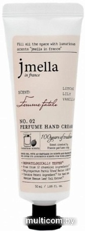 Jmella Крем для рук In France Femme Fatale Perfume Hand Cream личи, лилия, ваниль 50 мл