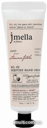 Jmella Крем для рук In France Femme Fatale Perfume Hand Cream личи, лилия, ваниль 50 мл