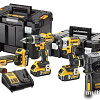 DeWalt DCK422P3T (шуруповерт, винтоверт, болгарка, перфоратор, 3 АКБ, кейс)
