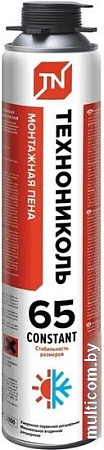 Монтажная пена ТехноНИКОЛЬ Constant 65 профессиональная всесезонная 990 г