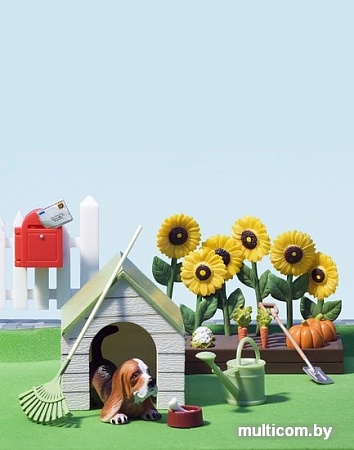 Мебель для кукольного домика Lundby Садовый набор с питомцем 60509000