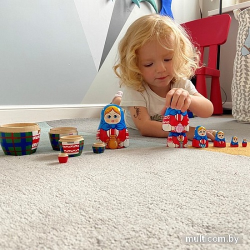 Развивающая игра Брестская Матрешка С самоваром (набор 7 шт)
