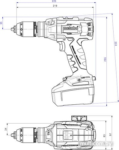 Ударная дрель Metabo SB 18 LTX BL I