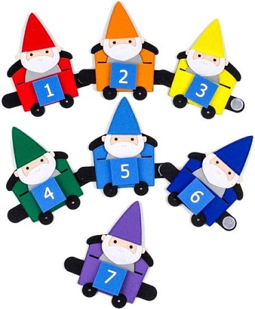 Развивающая игра Фетров Поезд с гномами 1201003