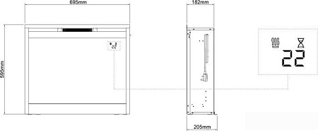 Электрокамин Dimplex 26" LED DF2624L-EU