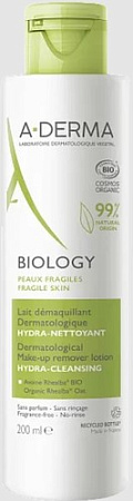A-Derma Лосьон для снятия макияжа Biology дерматологический 200 мл