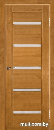 Межкомнатная дверь Юркас Вега ЧО 5 70x200 (светлый орех, стекло мателюкс матовое)