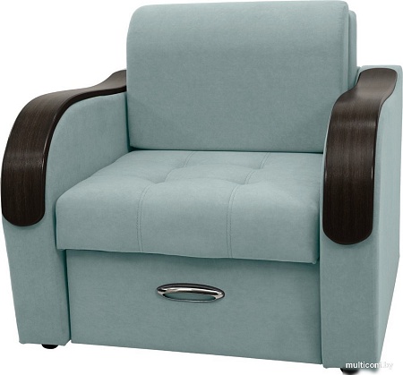 Кресло Сириус Лидер-1 ППУ 105x110 (Eva 25 велюр светло-зеленый)